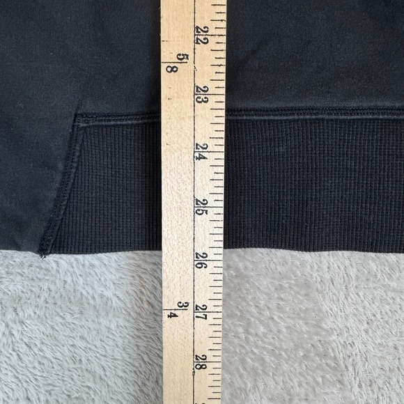 Lululemon Sweatshirt Hoodie Womens Large Black Preowned Full Zip Athleisure - Picture 5 of 6